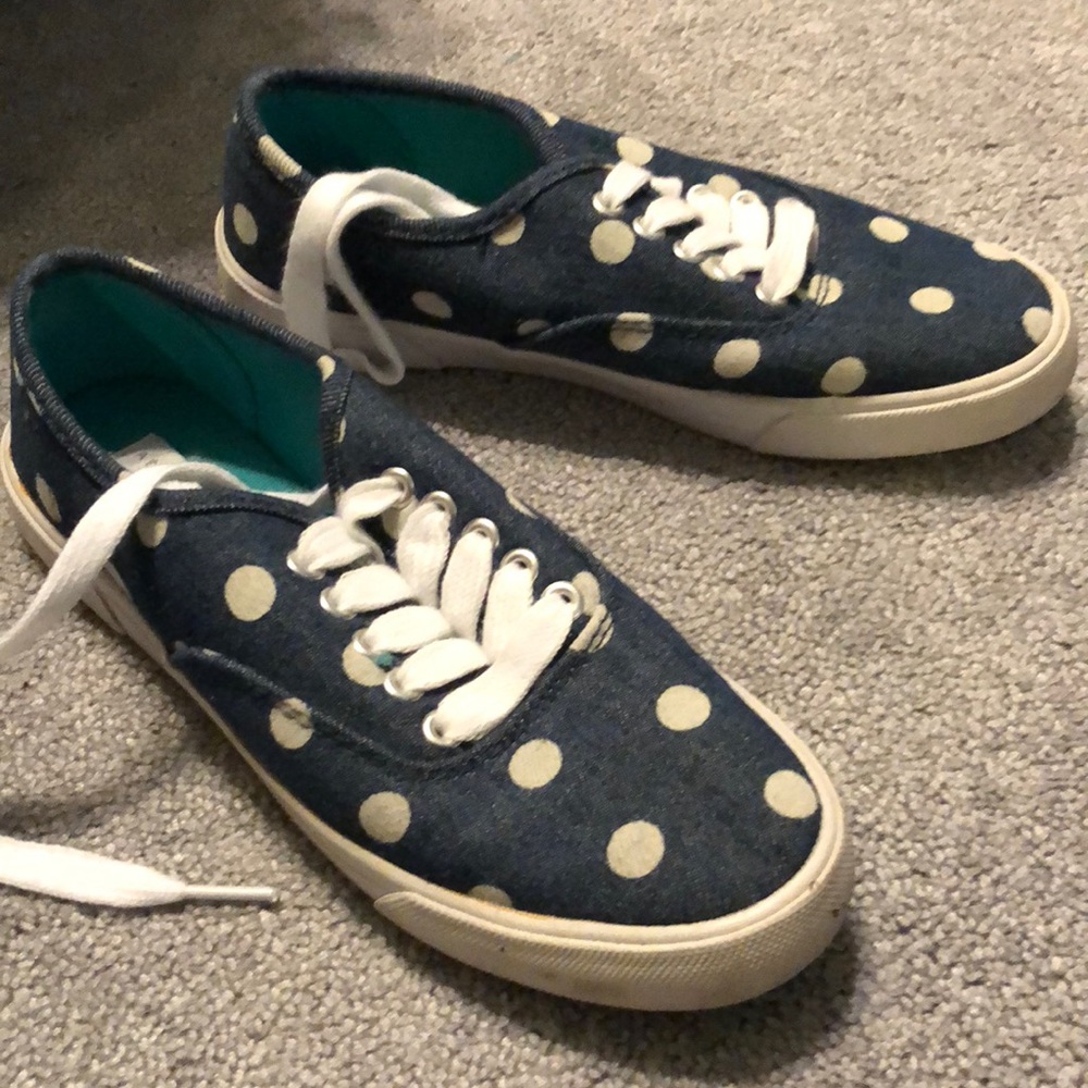 Polka dot shoes. Worn a few times